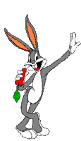 GIF анимация, анимашки. Заяц с морковью.